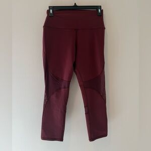 Alo Burgundy Leggings Size M #Lux-J